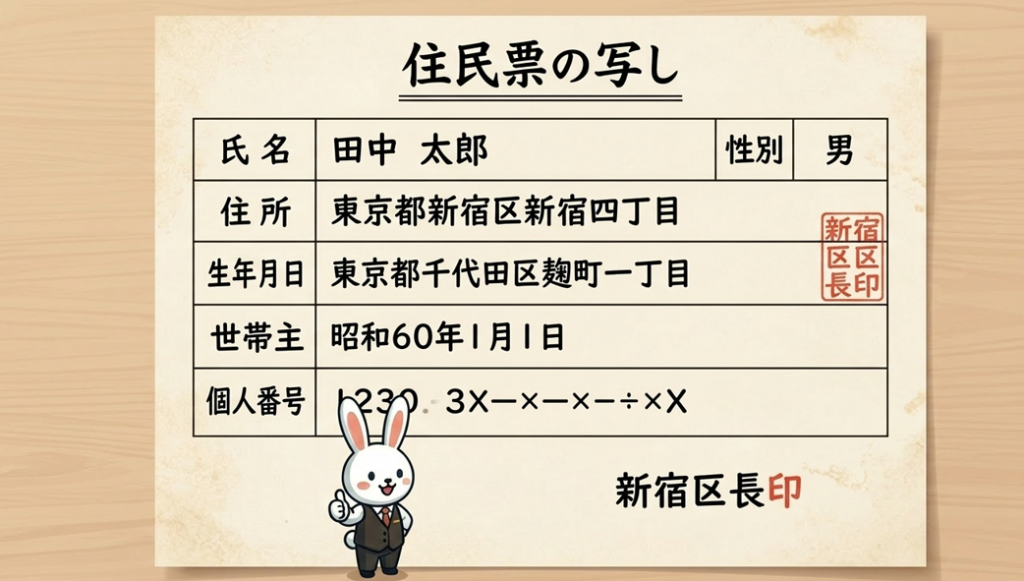 住民票のコピー